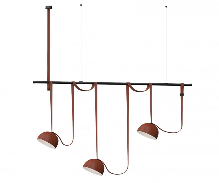 Kink Light 6426-1K,06 Комплект ременной трековой системы Сатори терракотовый w150*20 h245 Led 3*15W (4000K)