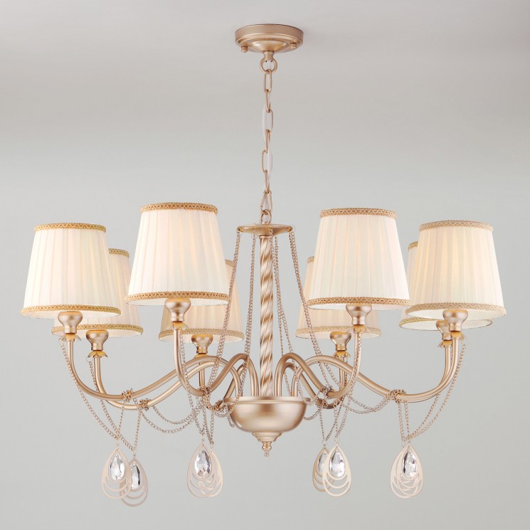 Подвесной светильник Eurosvet 60068/8 перламутровое золото Enzo