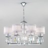 Подвесной светильник  Eurosvet Zaffiro 10099/8 хром/прозрачный хрусталь Strotskis