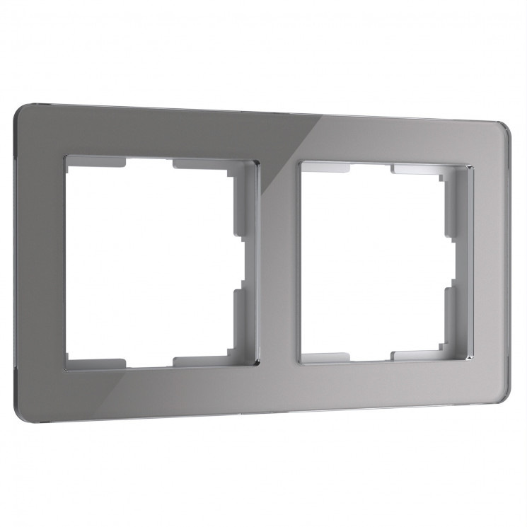 Рамка из акрила на 2 поста Acrylic графит W0022704 Werkel