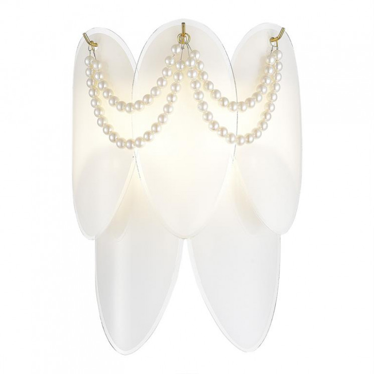 Светильник настенный EVOLUCE Золотистый/Молочно-Белый E14 2*40W           SLE1651-201-02