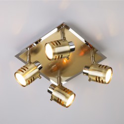 Потолочный светильник  Eurosvet Leonardo 23463/4 хром/античная бронза