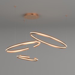 Подвесной светодиодный светильник с пультом управления Eurosvet Gap 90180/3 золото