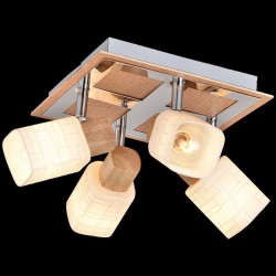 Светильник спот Eurosvet 20029/4 хром/светлое дерево