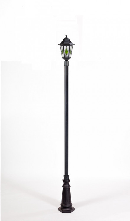 Уличный фонарный столб YAOHUALUX 79810lg B2 Bl PETERSBURG lead GLASS