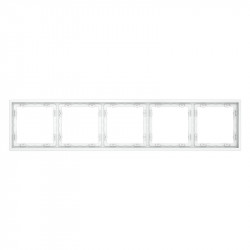 Рамка 5 постов VOLTUM VLS100502 белый матовый
