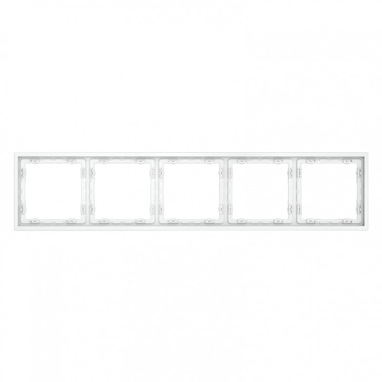 Рамка 5 постов VOLTUM VLS100502 белый матовый