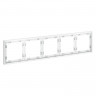 Рамка 5 постов VOLTUM VLS100502 белый матовый