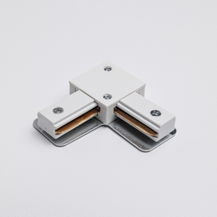 Угловой коннектор для однофазного трекового шинопровода MKA-002-1 Белый Mikami Basic