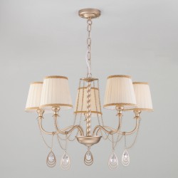 Подвесной светильник Eurosvet 60068/5 перламутровое золото Enzo