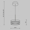 Подвесной светильник Maytoni MOD348PL-L18BBS3K Dress code
