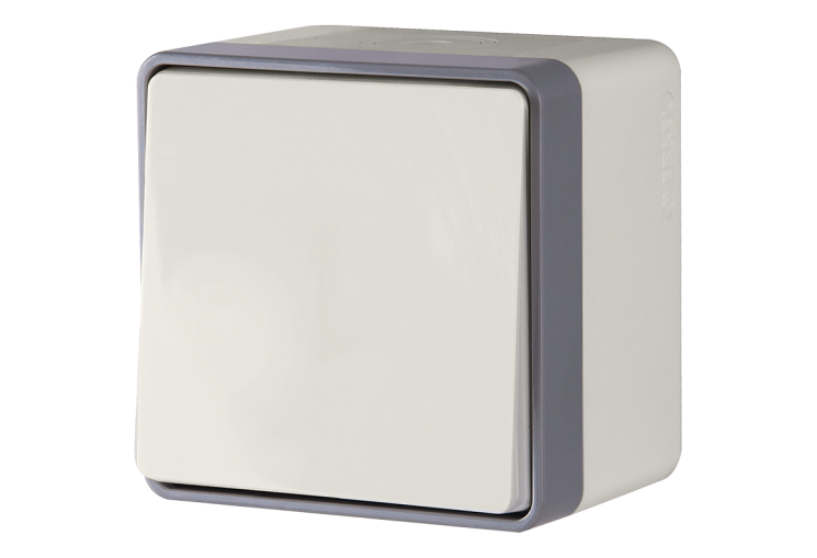 Выключатель одноклавишный влагозащищенный Gallant слоновая кость Werkel W5010203 (WL15-01-02)