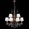 Подвесной светильник  Eurosvet Emiliana 10087/12 золото/прозрачный хрусталь Strotskis