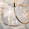 Подвесной светильник  Eurosvet Emiliana 10087/12 золото/прозрачный хрусталь Strotskis