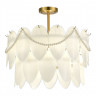 Светильник подвесной EVOLUCE Золотистый/Молочно-Белый E14 9*40W           SLE1651-203-09