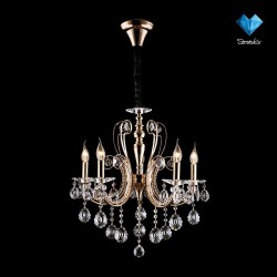 Люстра Eurosvet 10048/5 золото/прозрачный хрусталь Strotskis