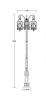 Уличный фонарный столб YAOHUALUX 84810B/18/Е7 Bl LUCERNA