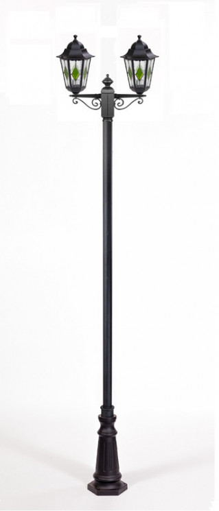 Уличный фонарный столб YAOHUALUX 79810lgA B2 Bl PETERSBURG lead GLASS