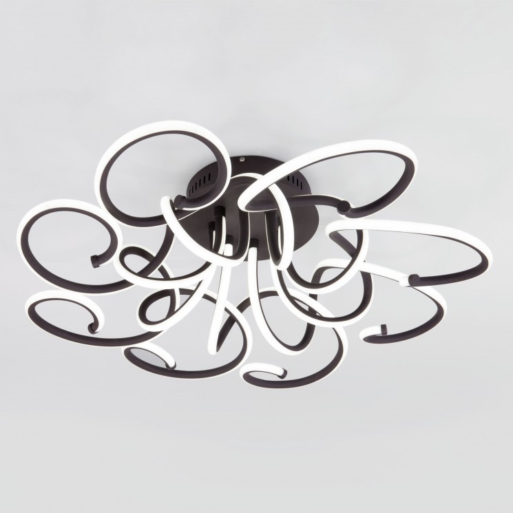 Светодиодный потолочный светильник с пультом управления Eurosvet 90136/8 чёрный кофе