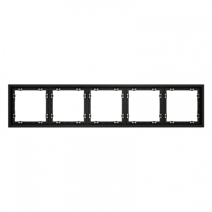 Рамка 5 постов VOLTUM VLS100508 черный