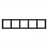 Рамка 5 постов VOLTUM VLS100508 черный