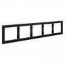 Рамка 5 постов VOLTUM VLS100508 черный