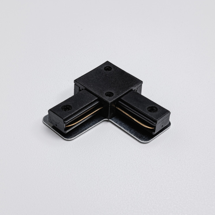 Угловой коннектор для однофазного трекового шинопровода MKA-002-2 Черный Mikami Basic