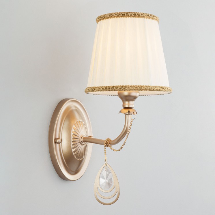 Настенный светильник Eurosvet 60068/1 перламутровое золото Enzo