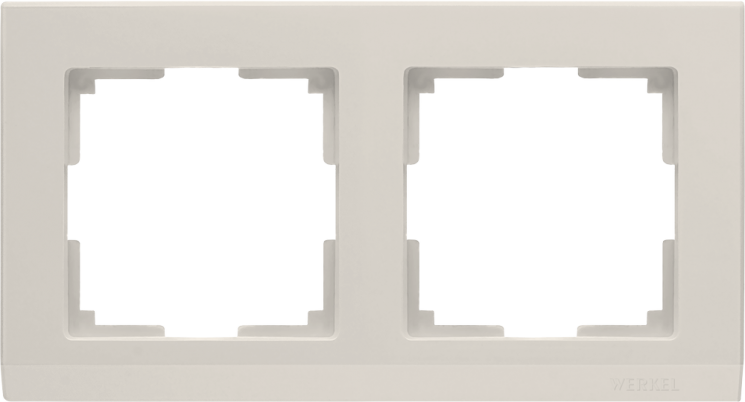 Рамка на 2 поста слоновая кость Werkel W0021803 (WL04-Frame-02-ivory Stark)