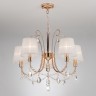 Подвесной светильник  Eurosvet Emiliana 10087/5 золото/прозрачный хрусталь Strotskis