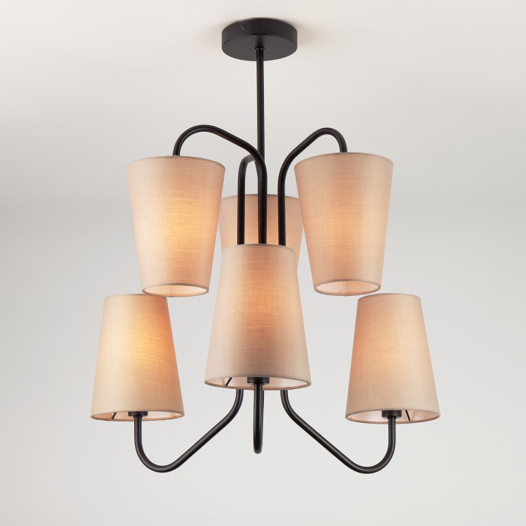 Подвесной светильник  Eurosvet Loretta 70060/6 черный