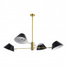 Светильник подвесной EVOLUCE Латунь/Черный, Белый E14 4*60W          SLE1253-343-04