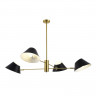 Светильник подвесной EVOLUCE Латунь/Черный, Белый E14 4*60W          SLE1253-343-04