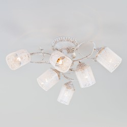 Потолочный светильник  Eurosvet Francisco 30053/6 белый с золотом