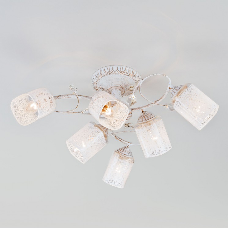 Потолочный светильник  Eurosvet Francisco 30053/6 белый с золотом