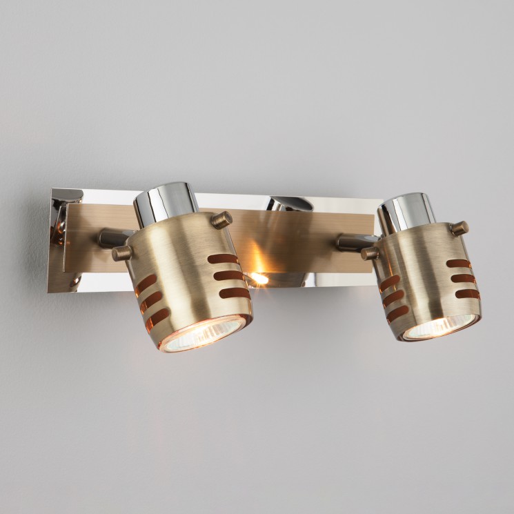 Светильник настенный Eurosvet Leonardo 23463/2 хром/античная бронза