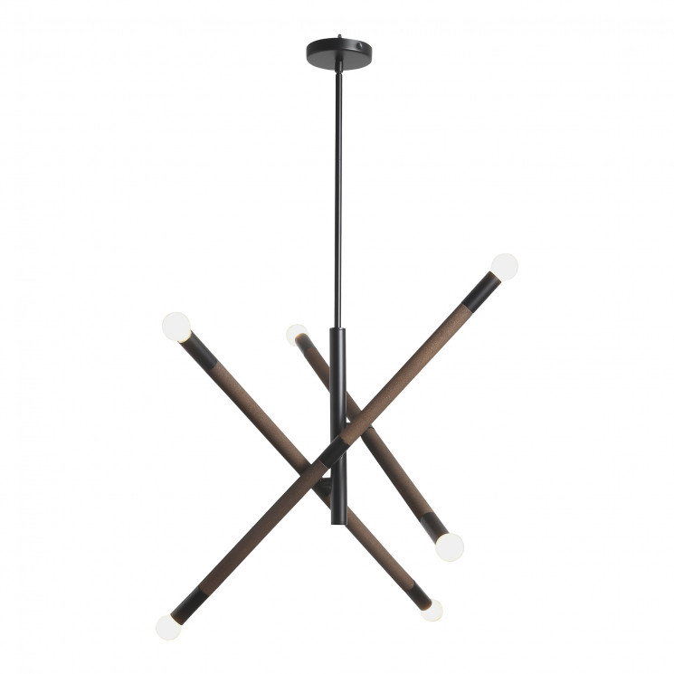 Светильник подвесной ST Luce Черный, Коричневый E14 6*40W         SL6226.403.06