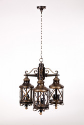 Подвесной уличный светильник YAOHUALUX 84870/3/02 Gb LUCERNA