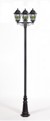 Уличный фонарный столб YAOHUALUX 79810lgB B2 Bl PETERSBURG lead GLASS