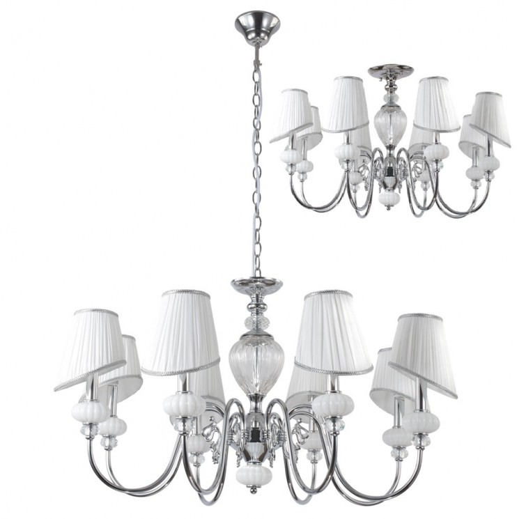 Подвесная люстра Crystal Lux ALMA WHITE SP-PL8
