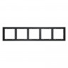 Рамка 5 постов VOLTUM VLS100507 графит