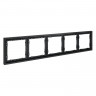 Рамка 5 постов VOLTUM VLS100507 графит