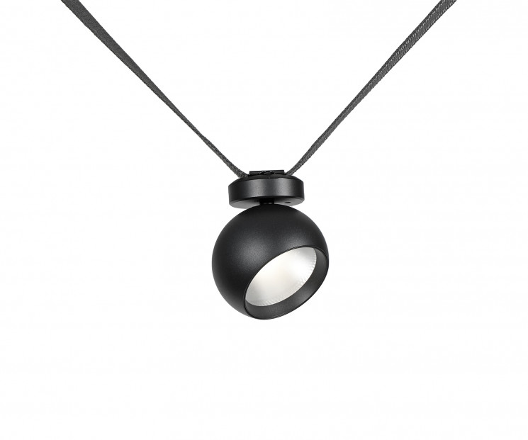 Kink Light 6427,19 Трековый однофазный светодиодный светильник Сатори черный d9,5 h18,8 Led 9W (4000K)