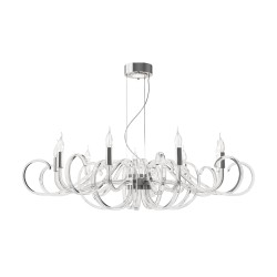 Люстра Maytoni Atlanta MOD051PL-09TR D1180мм Н 270-1270мм 9хЕ14 хром/прозрачный