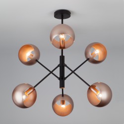 Подвесной светильник  Eurosvet Corte 70057/6 перламутровое золото