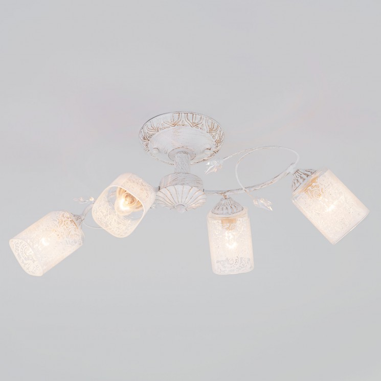 Потолочный светильник  Eurosvet Francisco 30053/4 белый с золотом