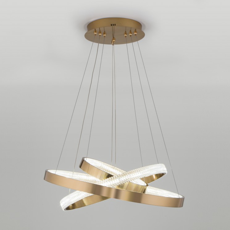 Подвесной светодиодный светильник с пультом управления Eurosvet Posh 90176/3 медный