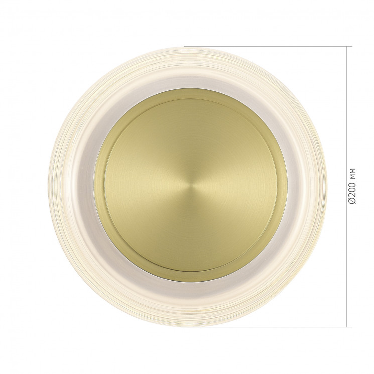 Светильник настенный ST Luce золото/прозрачный LED 1*7W 3000K         SL6239.201.03