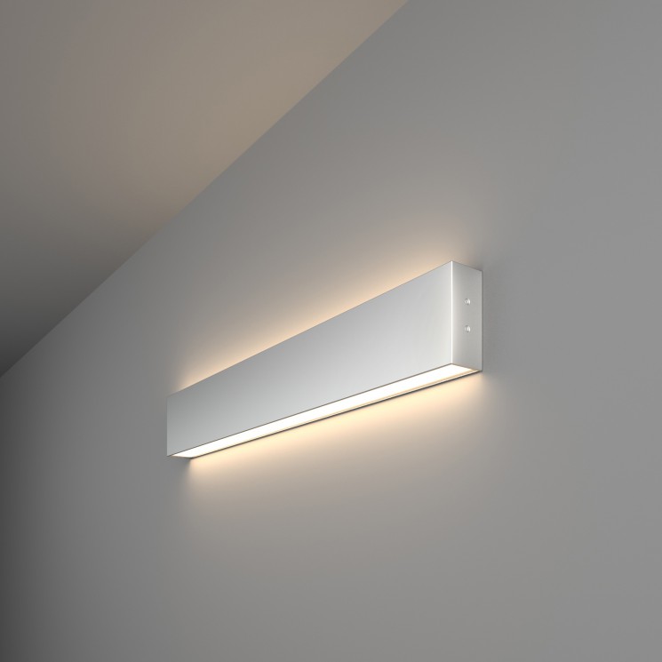 Линейный светодиодный накладной двусторонний светильник Elektrostandard 53см 20Вт 101-100-40-53 матовое серебро