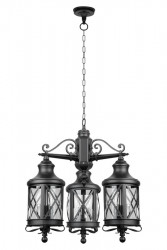 Подвесной уличный светильник YAOHUALUX 84870/3/02 Bl LUCERNA